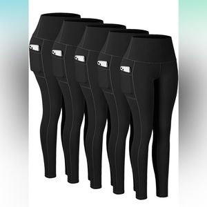 COPY - Lot of 3! Leggings with Pockets, High Waisted Tummy Control Workout Yoga…